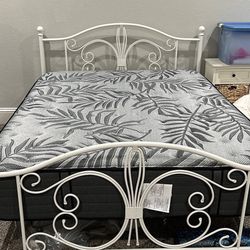 Queen Bed frame And Mattress