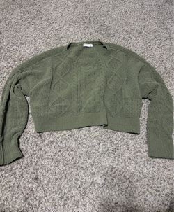 Arizona Cropped Cable Knit Sweater