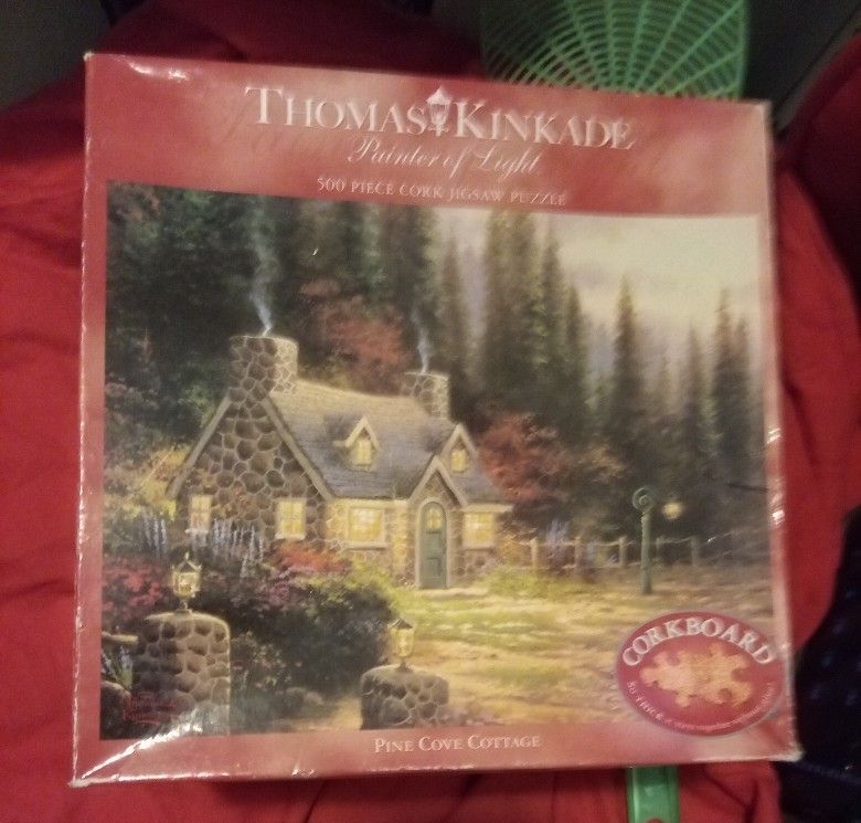 Thomas Kinkade Puzzle Cork Pieces