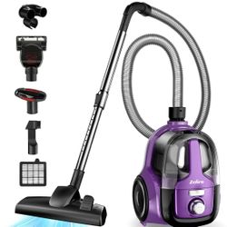 Canister Vacuum Cleaner, Bagless Canister Vacuum for Home