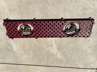 Vintage Cast Iron Decorative Vent Cover with Fish Design
