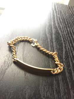 Gold plated bracelet