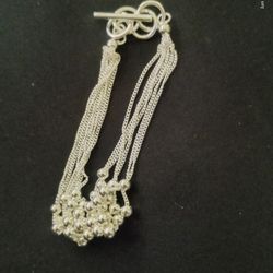 Silver Beaded Bracelet