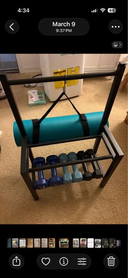 Metal Rack for Organizing Weights