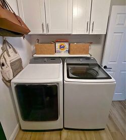 Washer and dryer