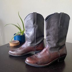 New Black And Brown Cowboy Boots