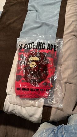 red bape hoodie size s
