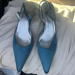 Stuart Wietzman Teal Pumps 