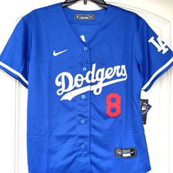 YOUTH:  MED + LARGE - DODGERS #8 KIKE HERNANDEZ JERSEY