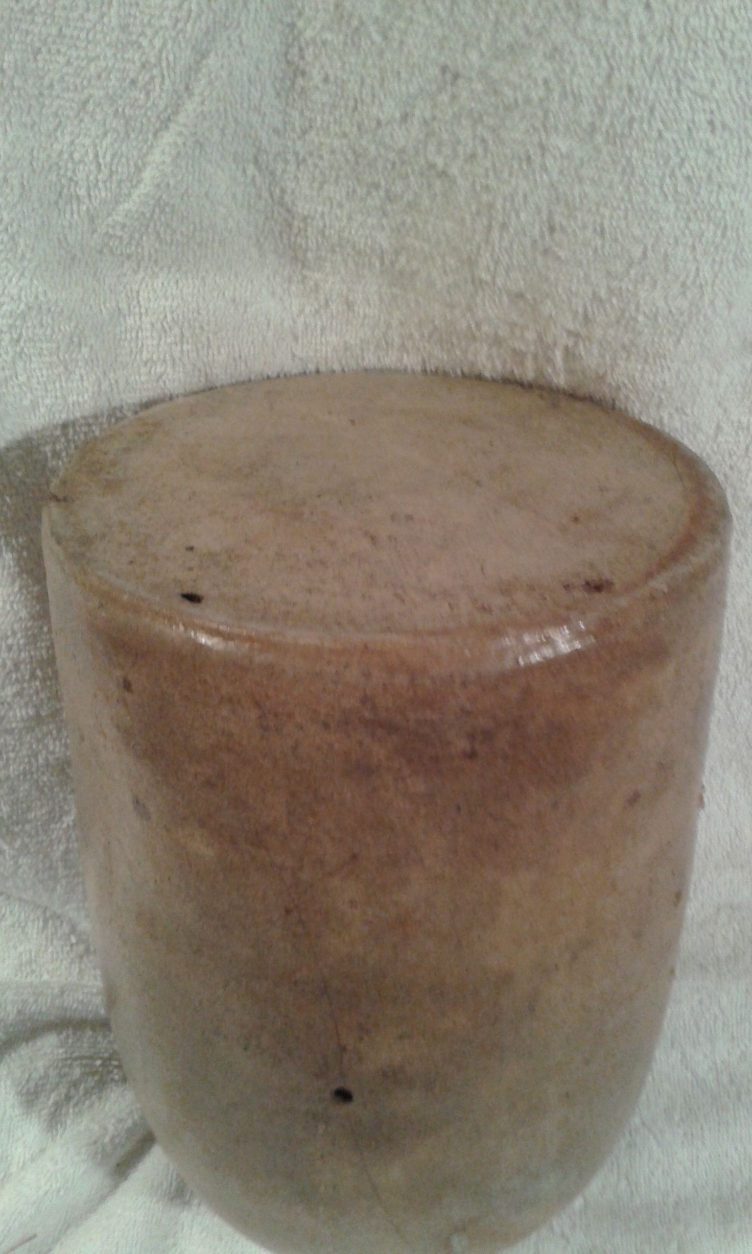 Civil war salt glazed jug! dug up in the 1970-s 1861-1864 -original!
