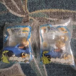 Burger King - 1998 - Nickelodeon Rugrats Angelica Blue Car - Cake Topper Toy