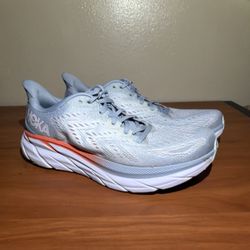 Hoka One One Women Clifton 8 BFPA Blue Running Shoes Sneaker Size 10.5 B