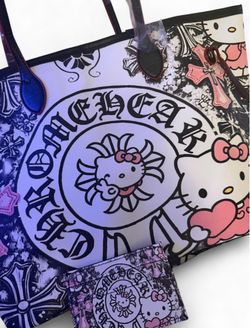 Hello Kitty x Chrome Hearts bag and card holder
