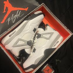 Jordan 4 White Cements Size 12