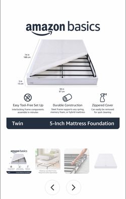 Amazon basics twin metal box spring