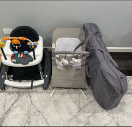 Baby essentials,bed included foldable very comfortable