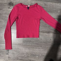 Long Sleeve Pink Top Shirt