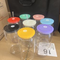 16Oz Clear Glass Cup