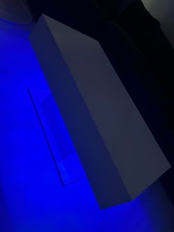 Modern White LED Coffee Table – Multi-Color Lighting