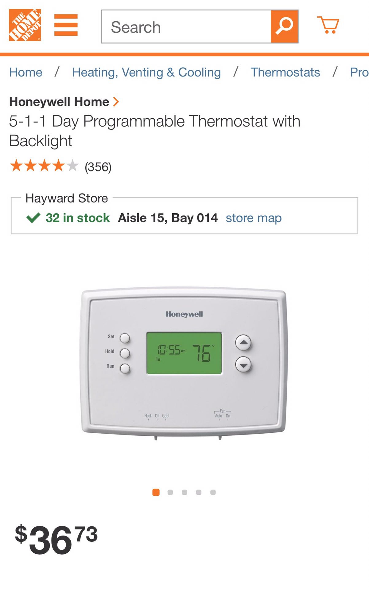 Honeywell programmable Thermostat