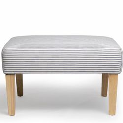 Coastal modern upholstered Ottoman (Perfect condition)