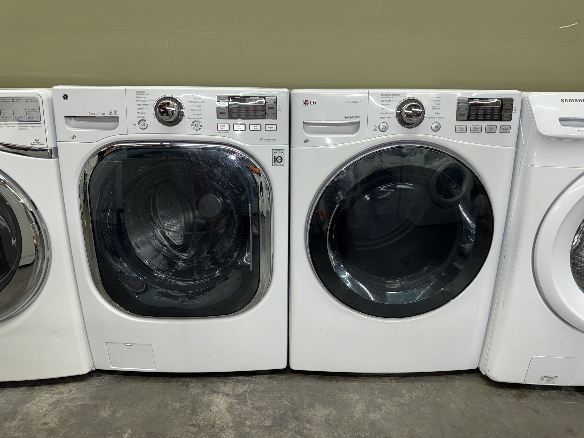 LG XL CAPACITY ELECTRIC WASHER &DRYER