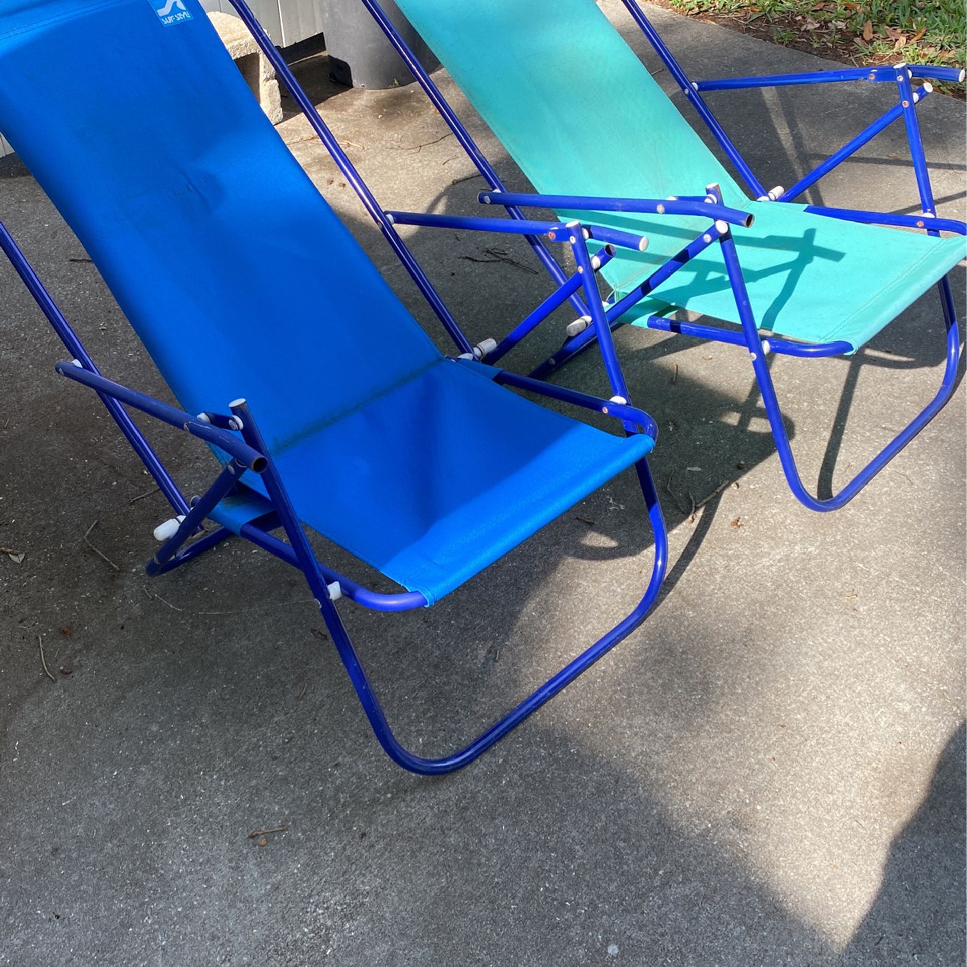 Beach Chairs $12  And Floats $10