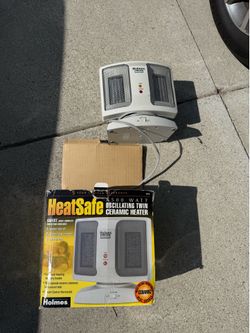 Heat safe oscillating heater