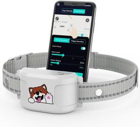 GPS Electric Dog Fence - Wireless Containment System with Free App, Customizable Boundaries & Waterproof Training Collar. Waterproof SmartPortable Fen