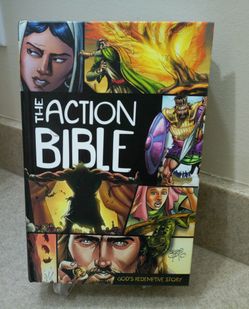 BRAND NEW - THE ACTION BIBLE ( GOD'S REDEMPTIVE STORY)