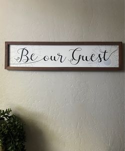 Be Our Guest Sign (29x7in)