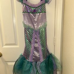 Mermaid Costume Kids Size 4/5 - Like New