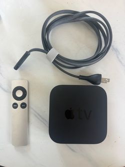Apple TV with Remote and Power Cable