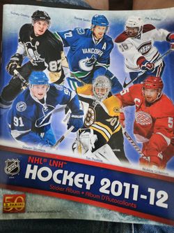 NHL 2011 - 2012 STICKER ALBUM EMPTY. EXCELLENT CONDITION
