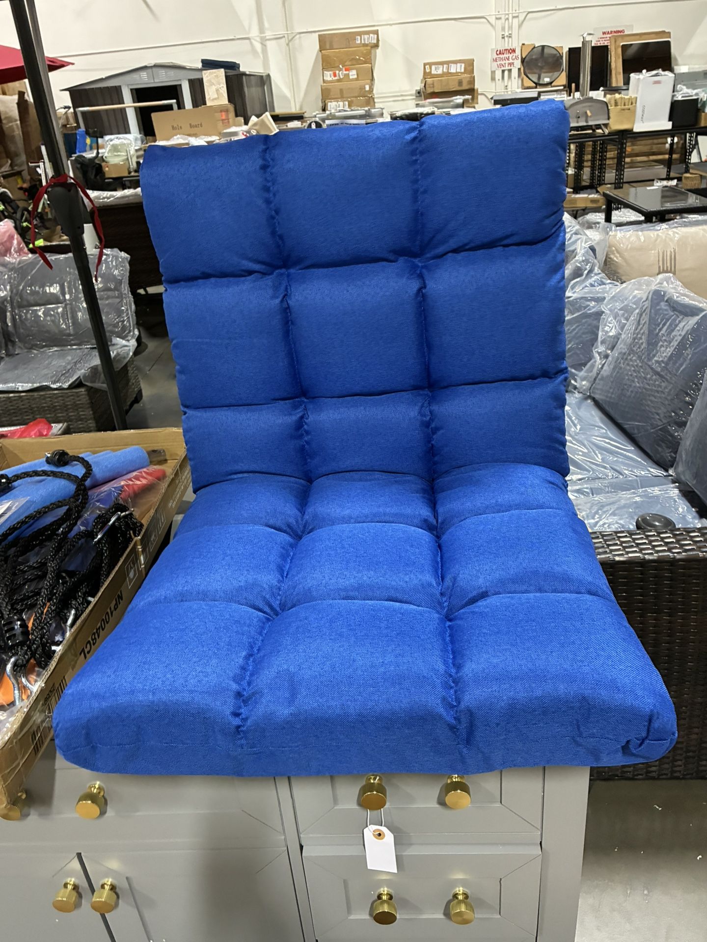 New Adjustable Floor Gaming Sofa Chair 14-Position Cushioned Folding Lazy Recliner High Resilience Sponge