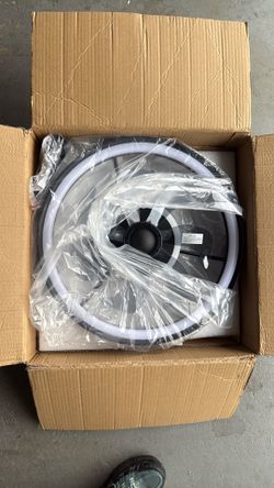 Curling fan led light