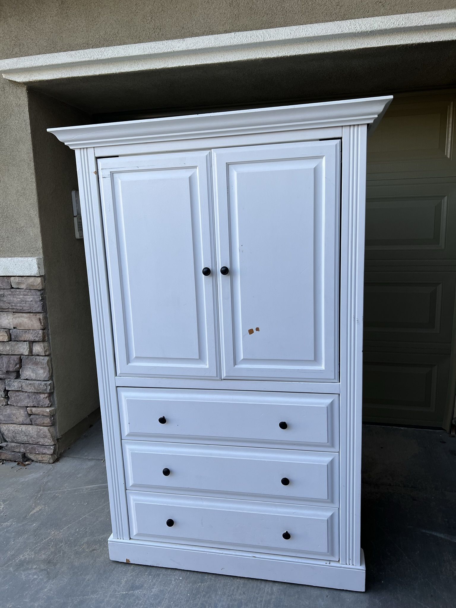 Classic Large Wood Armoire