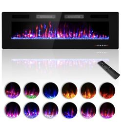 Excellent Condition!  60 inches Electric Fireplace-Mounted/Freestanding with Remote