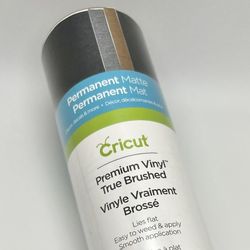 Cricut Permanent Premium Matte Vinyl - True Brushed - Black | Silver | Bronze