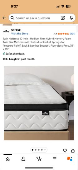 Twin Mattress 10 Inch