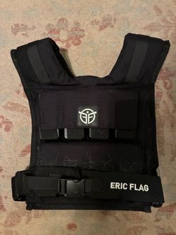 ERIC FLAG 40 lb Weighted Vest for Men & Women - Adjustable 0-40 lb with 16