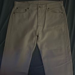 Levi's White 501's