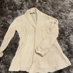 Cardigan Sweater White
