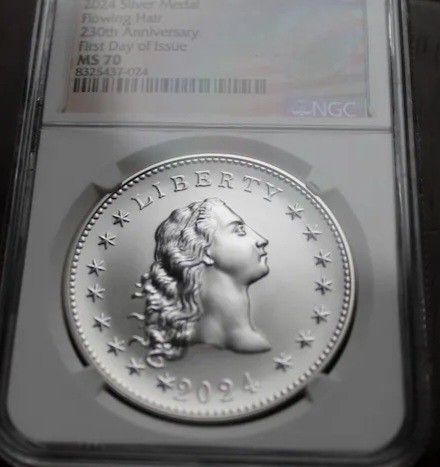 2024 Silver Medal Flowing Hair