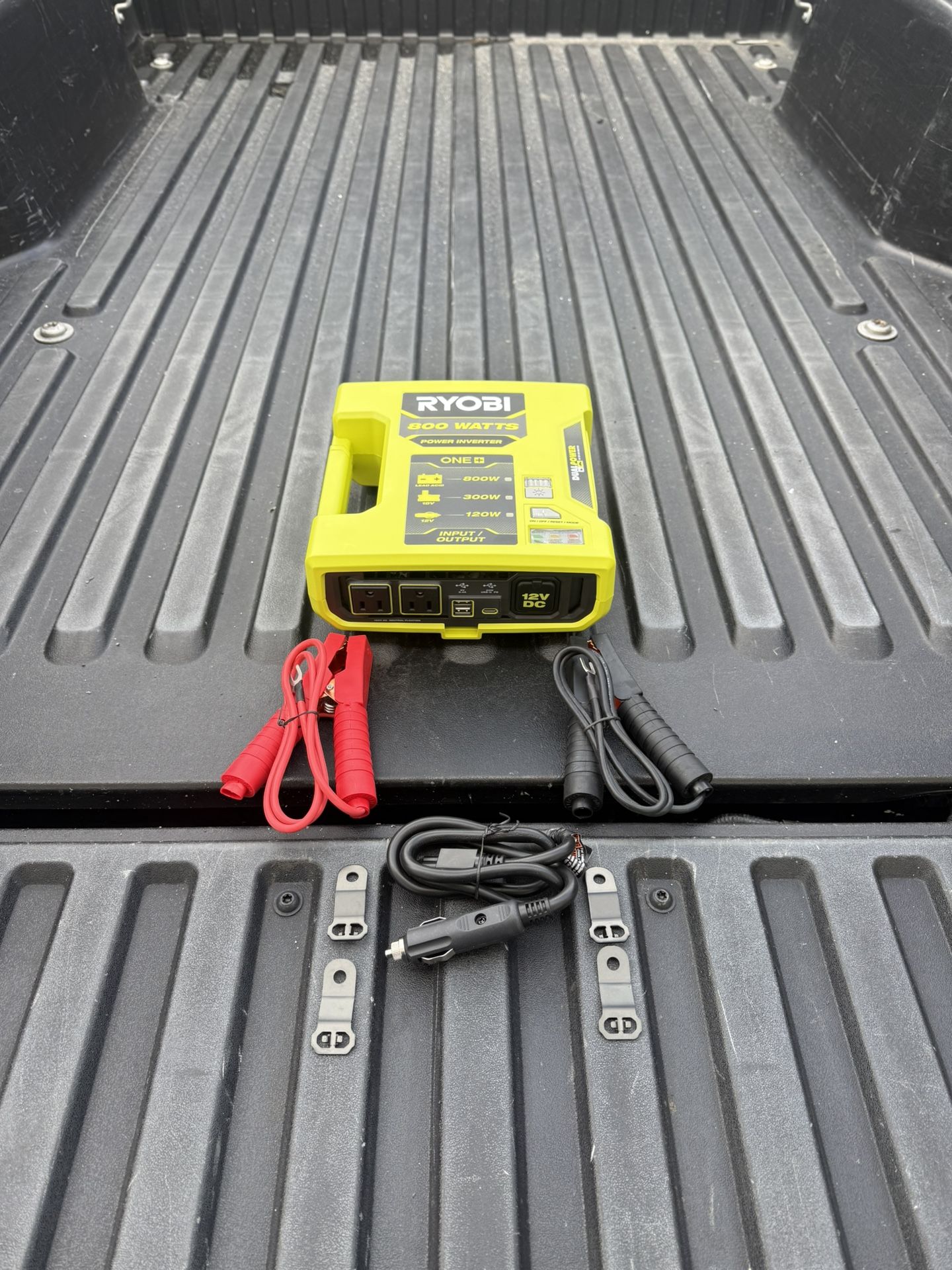 RYOBI ONE+ 18V 800-Watt Max 12V Automotive Power Inverter w/Dual USB Ports