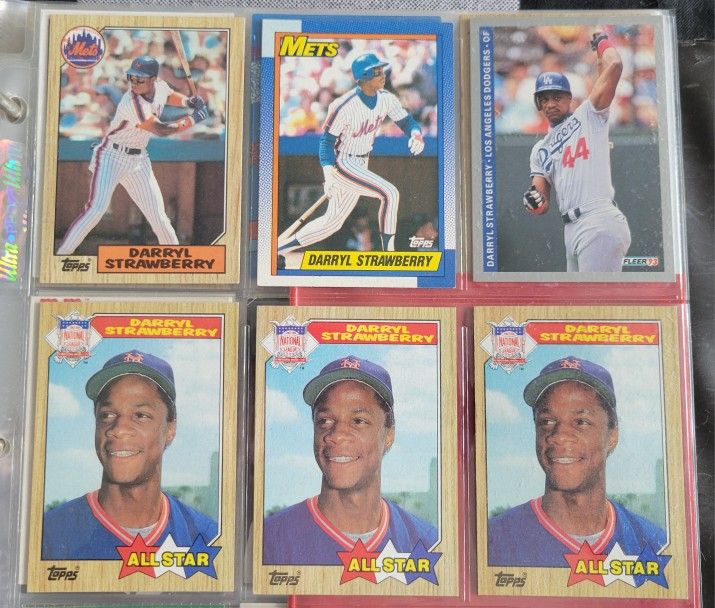 Darryl Strawberry Baseball Card Lot 