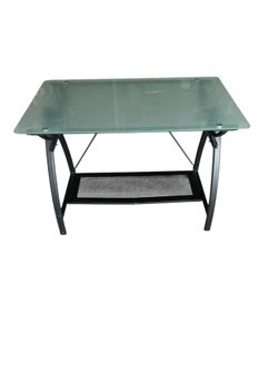 Home Office Desk - Frosted Glass Surface