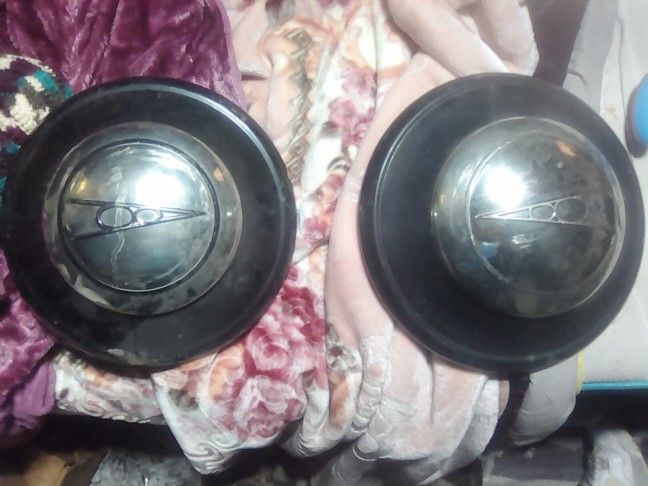 Antique Ford V8 Hubcaps