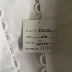 All white wedding dress
