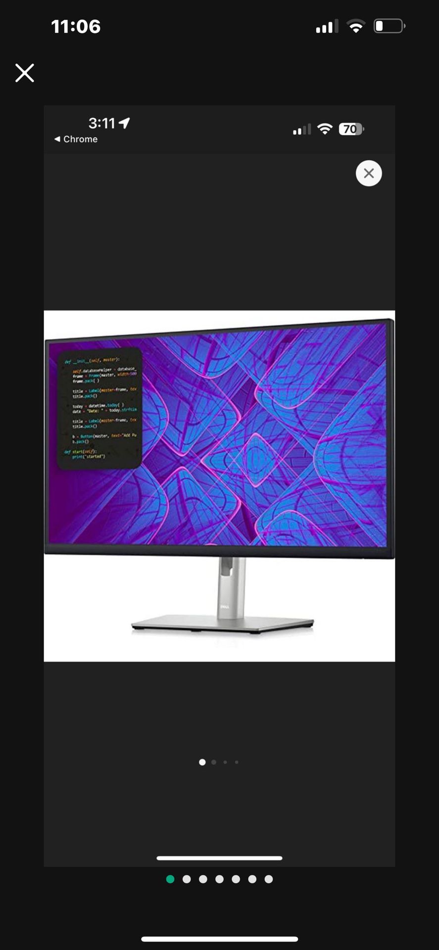 4K Dell 27" Monitor With Built-In Dock